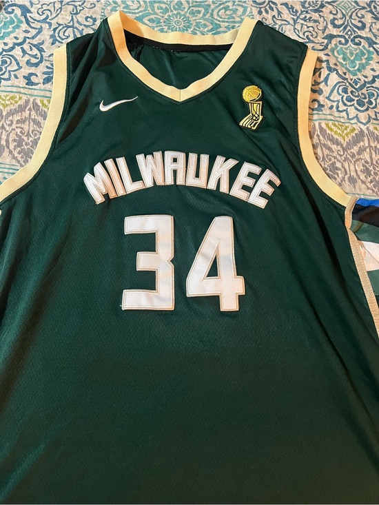 Nike Other - Nike Milwaukee Bucks Dark Green #34 Basketball Jersey 3XL fits like a 2XL